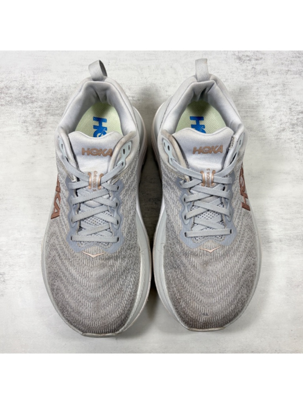 Hoka One One Gaviota 5 Running Shoes - Women's Size 8.5D Wide - Gray - Picture 8 of 11